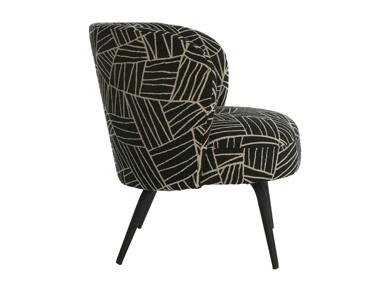 Chaise DIEYDA - 68x67x72cm - Noir