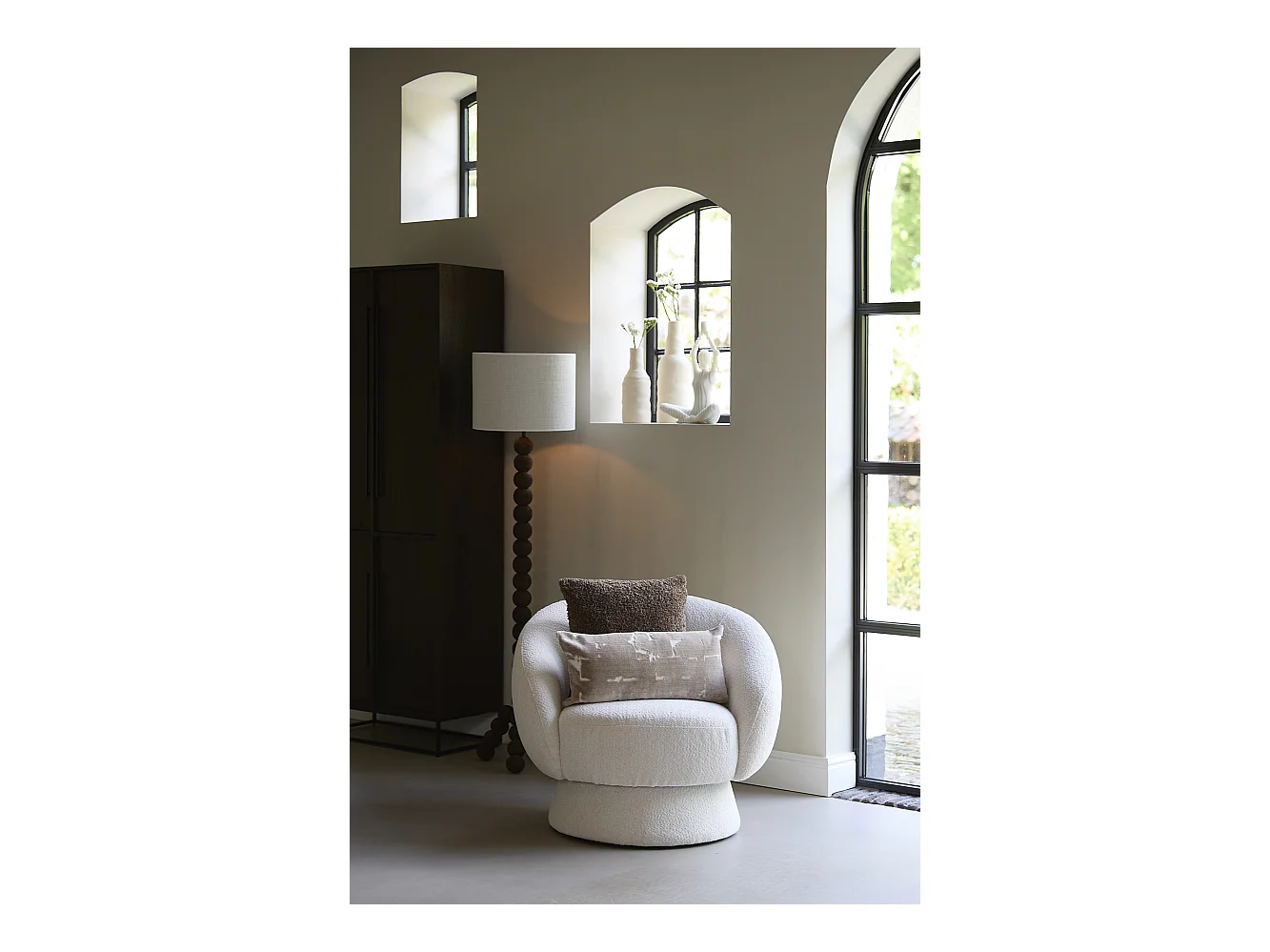 Chaise AVORIA - 92x82x77cm - Blanc