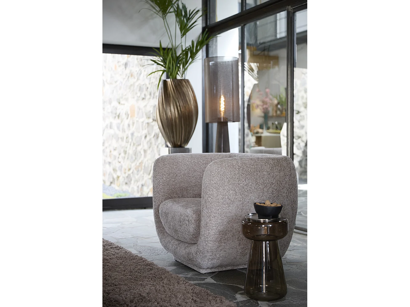 Stoel KIALY - 105x85x81cm - Bruin