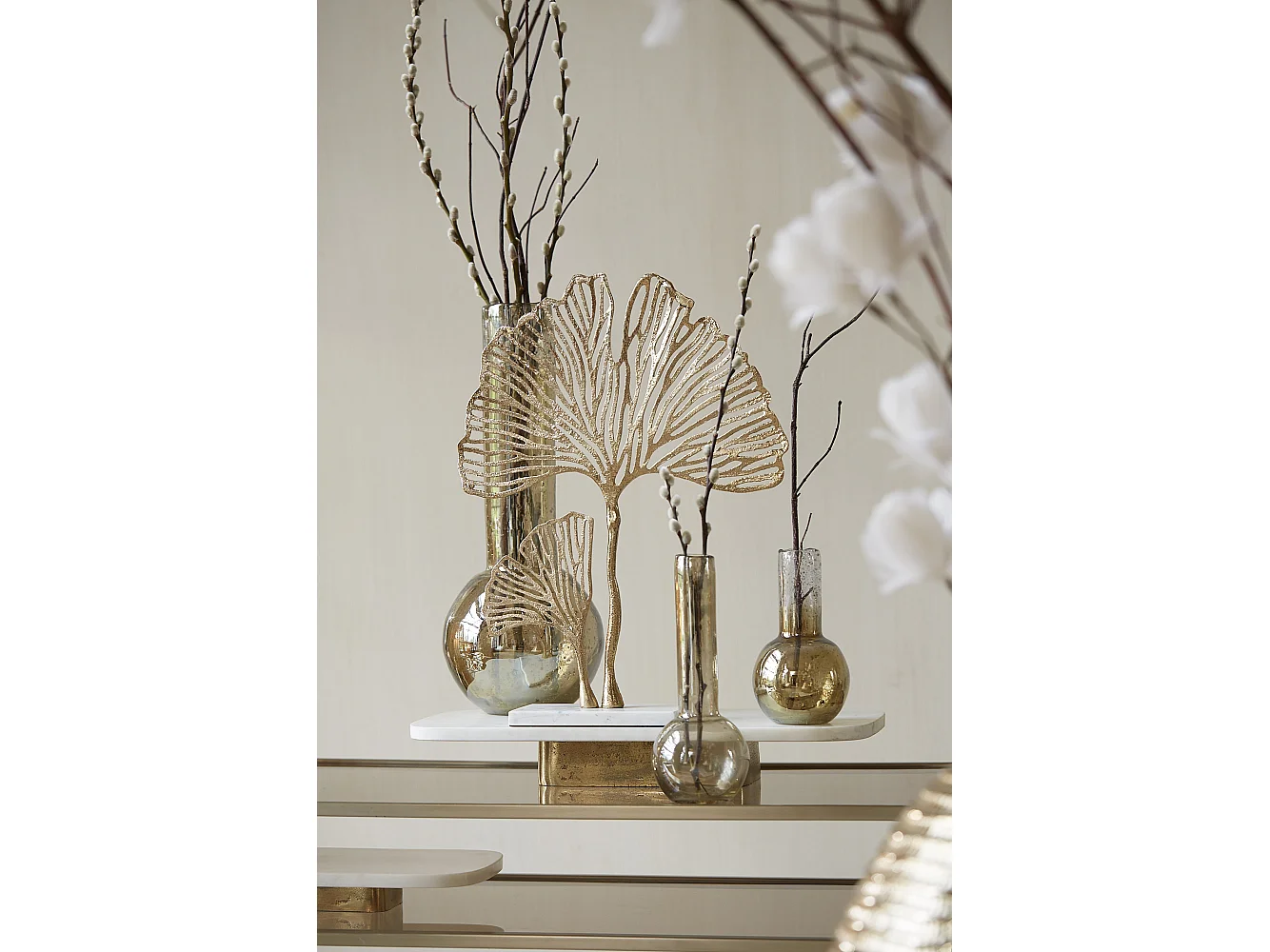 Schaal LABADE - 36x16.5x5cm - Wit