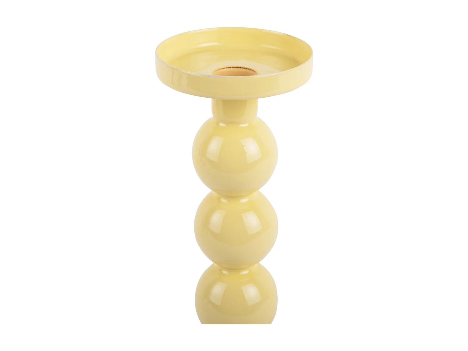 Grand bougeoir Funky - Jaune doux