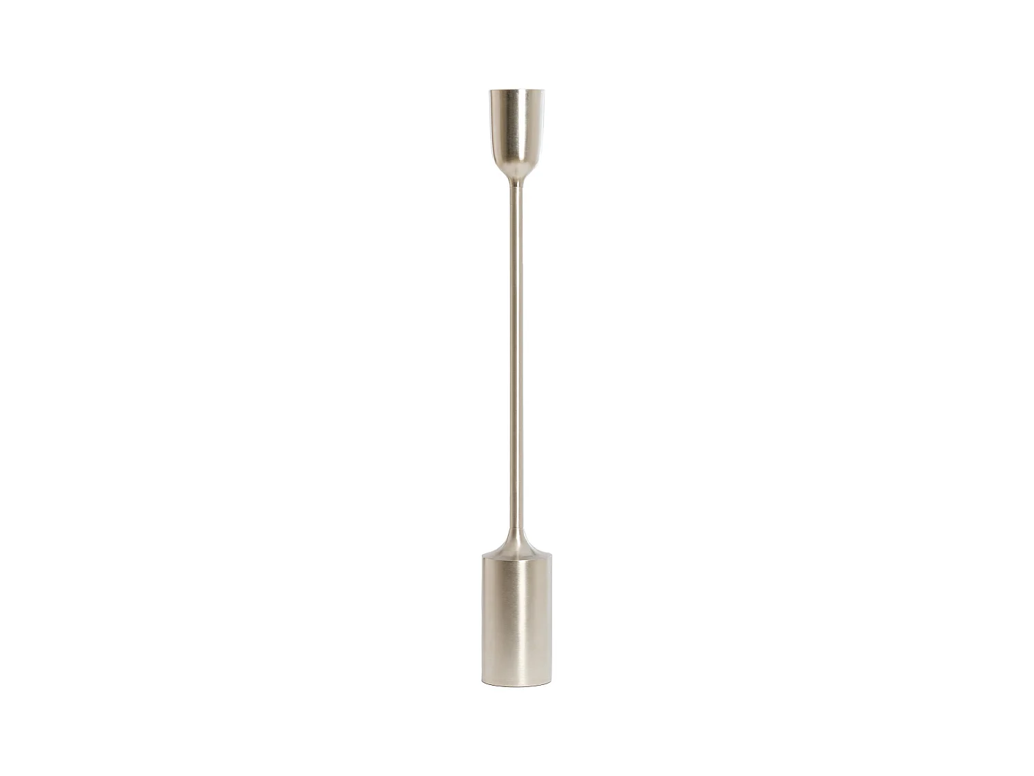 Kandelaar VELEZ - Ø13x104cm - Zilver