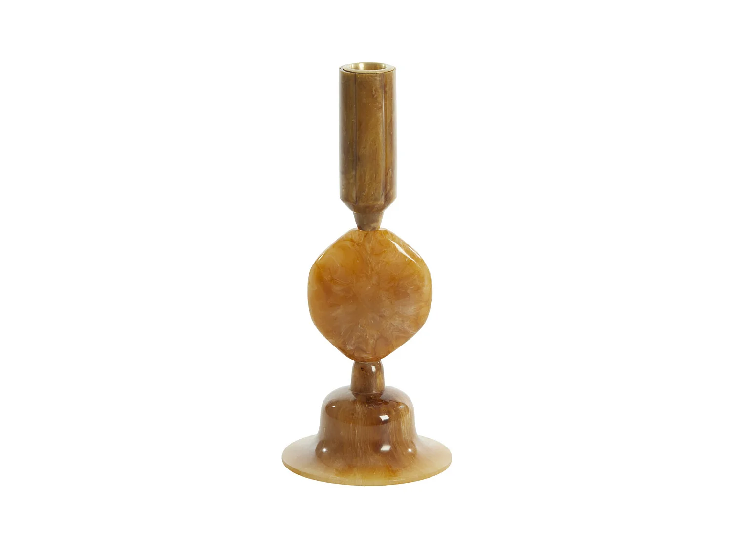 Bougeoir KUMOPA - Ø10x25cm - Marron