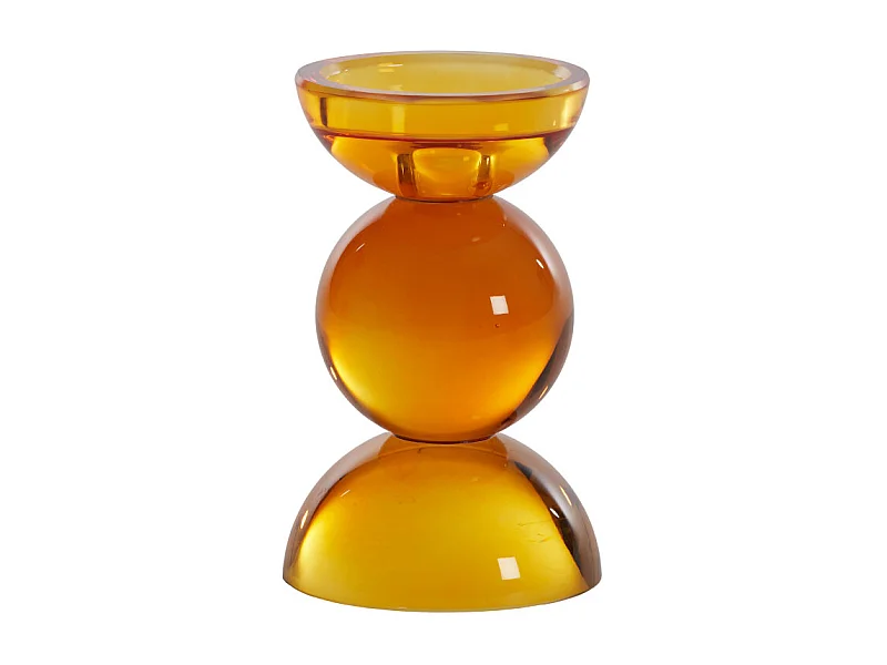 Bougeoir I TINGA - Ø9,5x15,5cm - Orange