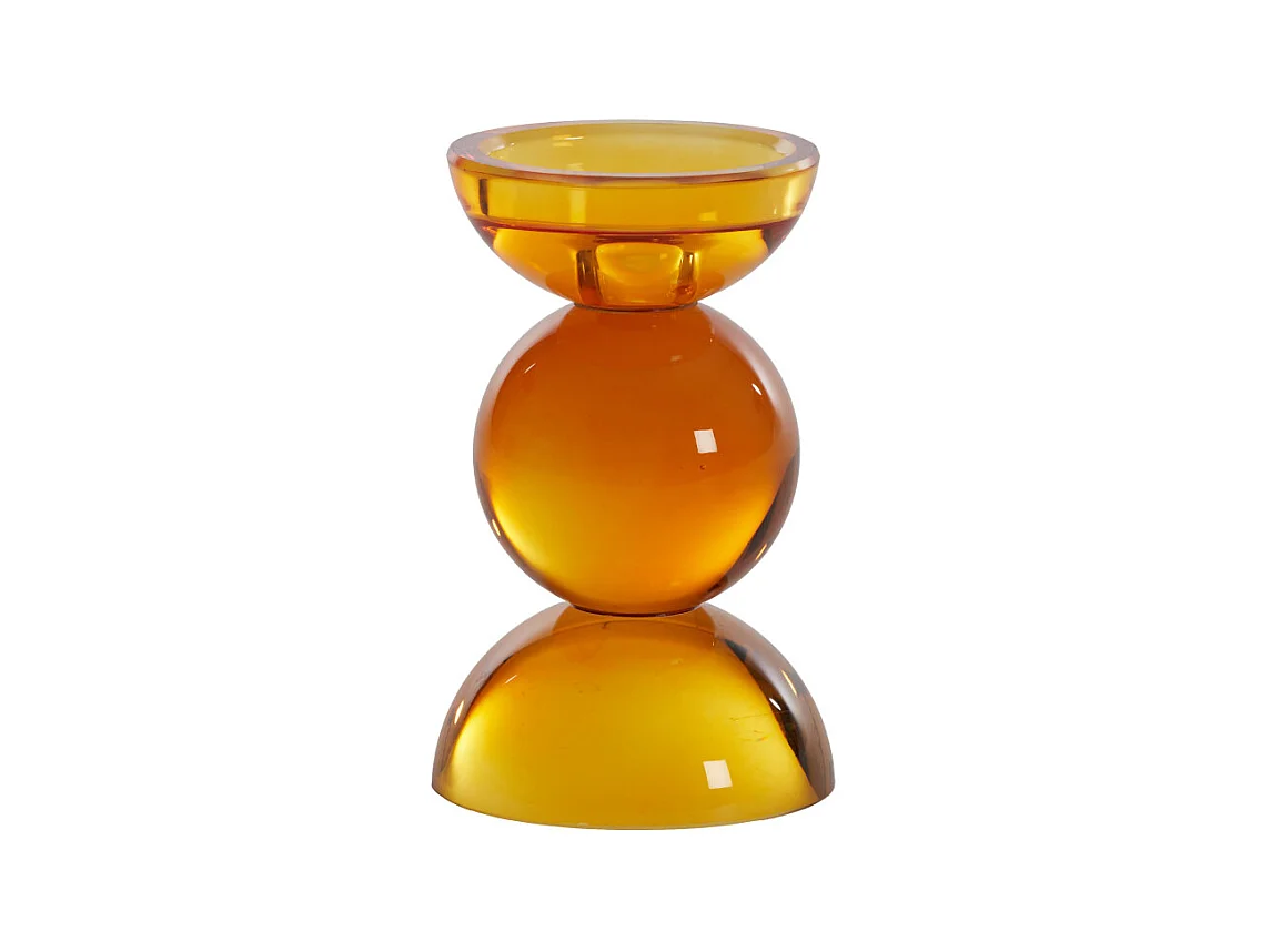 Bougeoir I TINGA - Ø9,5x15,5cm - Orange