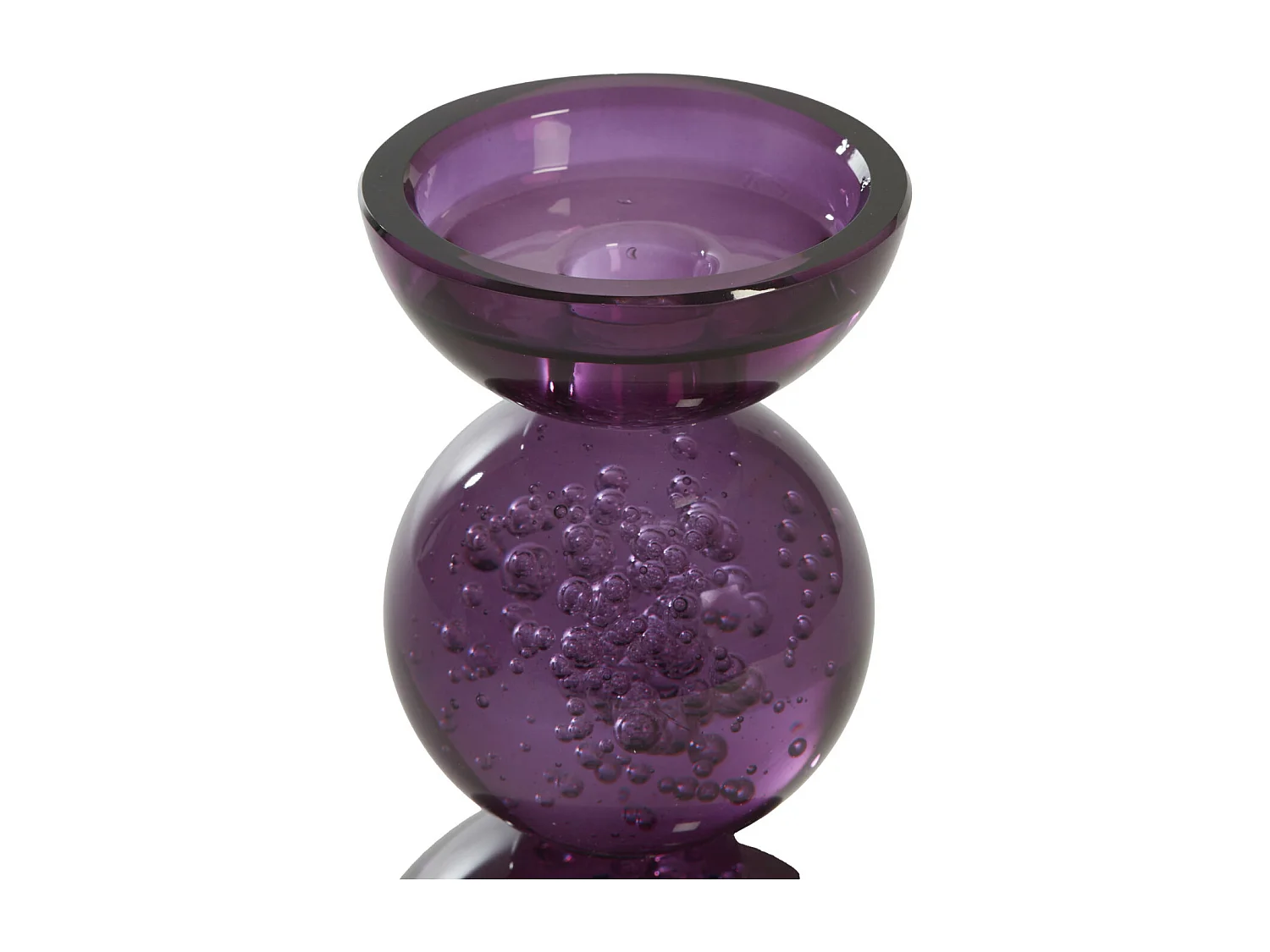 Kerzenständer ITINGA - Ø9,5x15,5cm - Lila