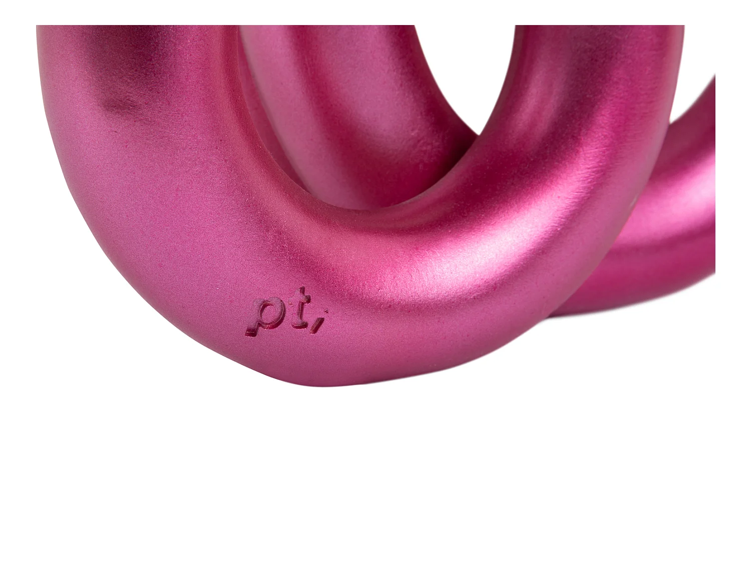 Anneaux pour chandeliers moyens - Rose foncé métallisé