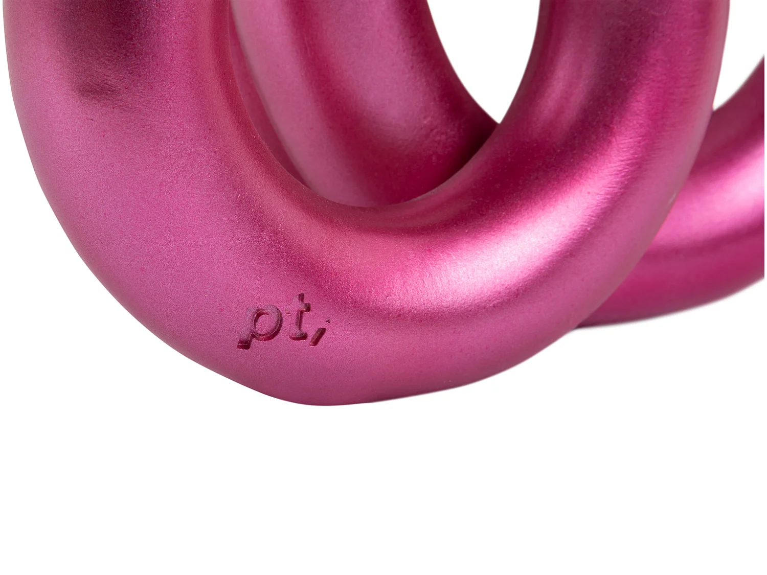 Kerzenständerringe Medium - Metallic Dunkelrosa