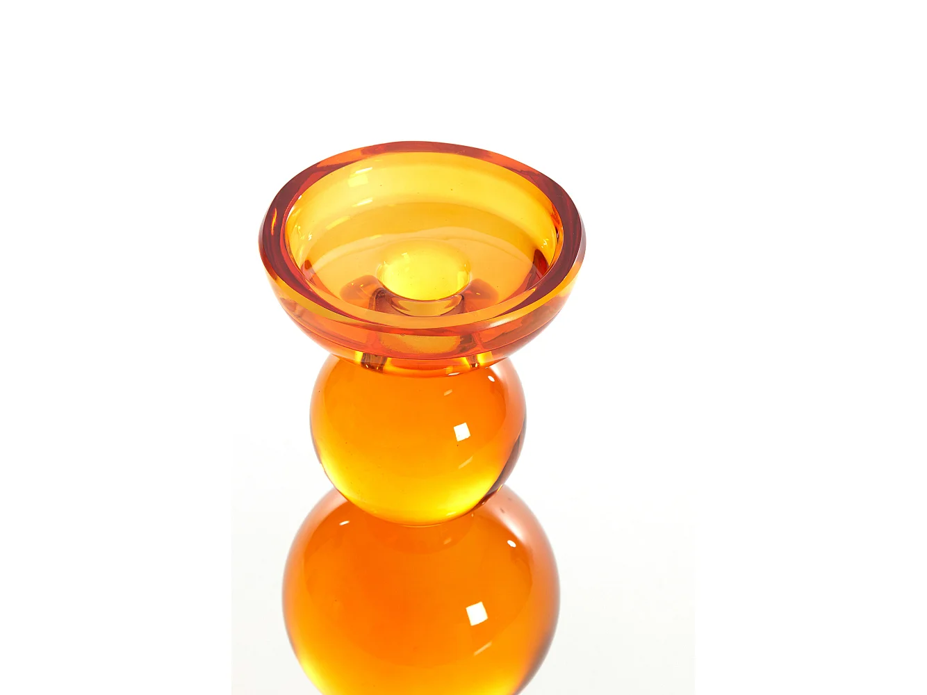 Bougeoir ITINGA - Ø9,5x34cm - Orange