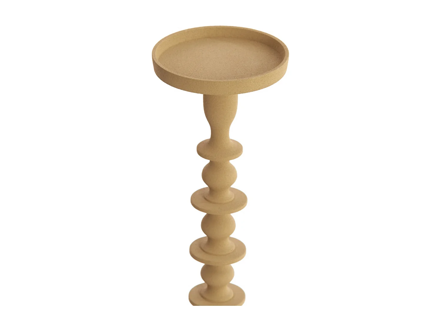 Bougeoir MERAKO - Ø11x35,5cm - Marron