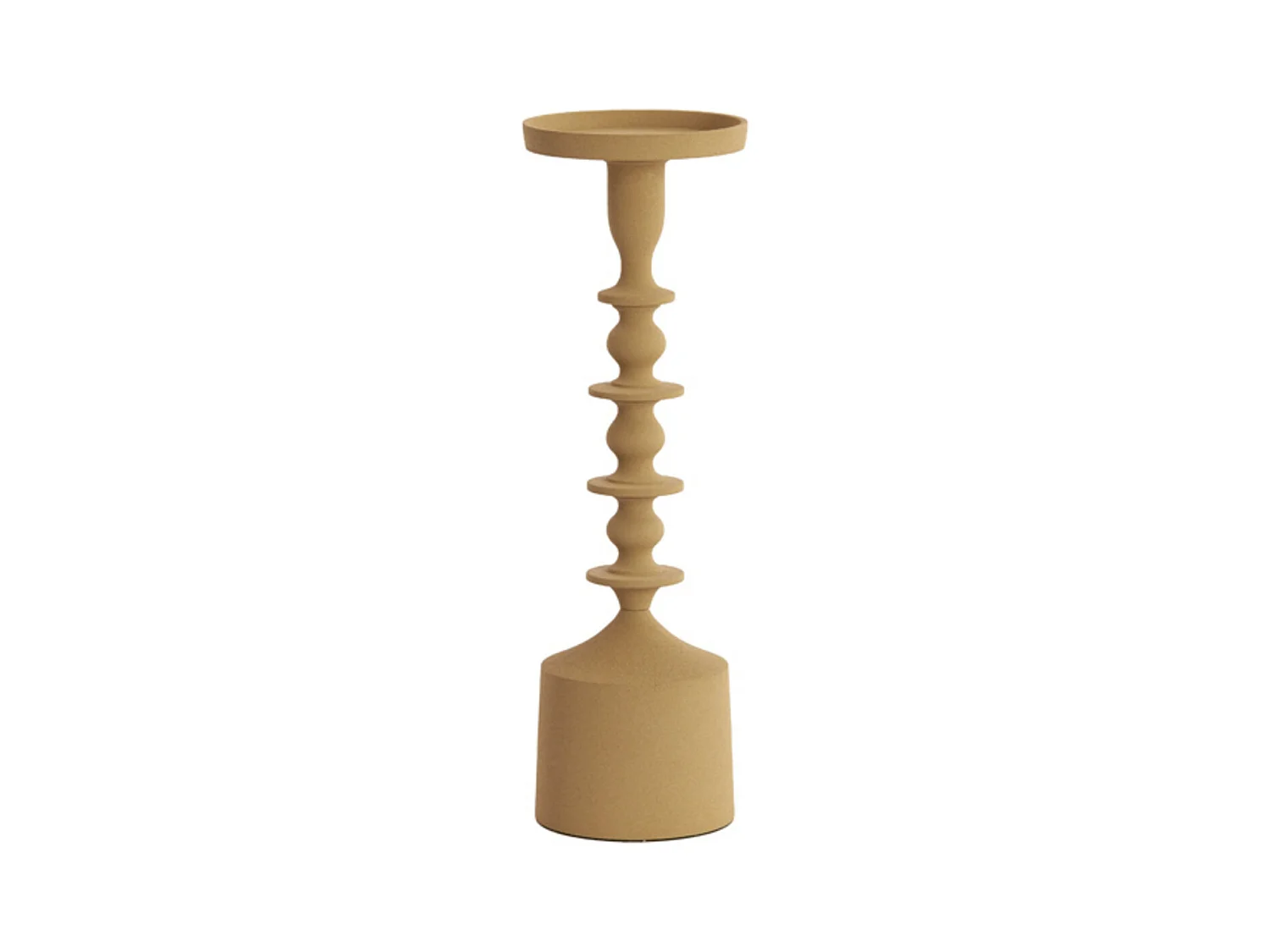 Bougeoir MERAKO - Ø11x35,5cm - Marron