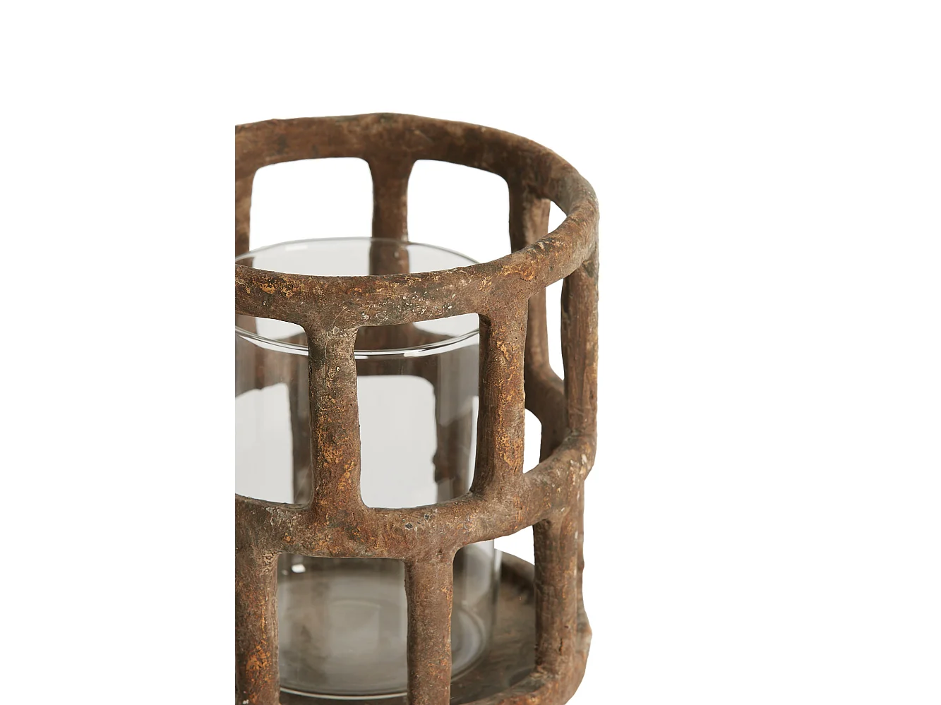 Lanterne ALIMOS - Ø18,5x34,5cm - Marron