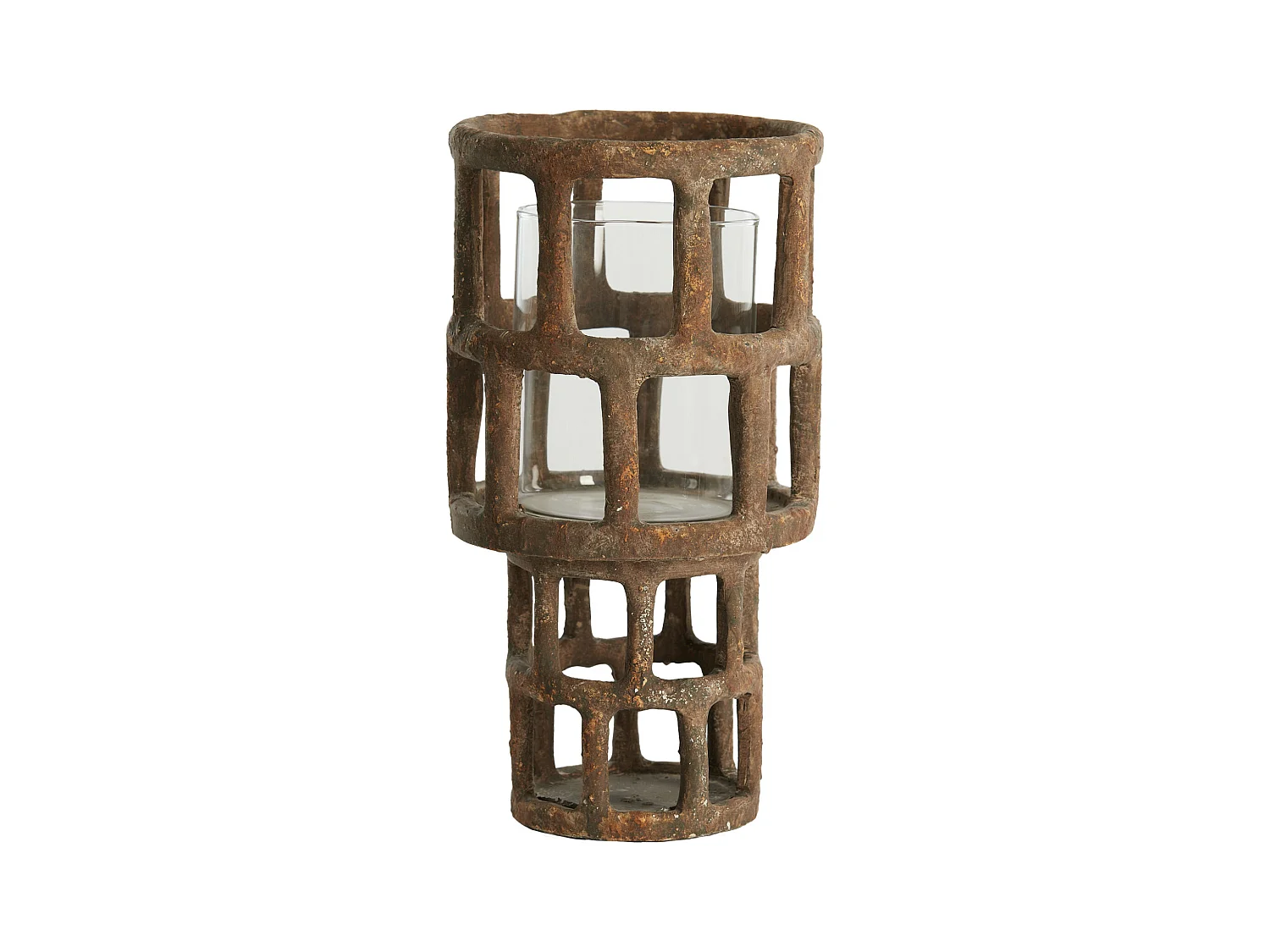 Lanterne ALIMOS - Ø18,5x34,5cm - Marron