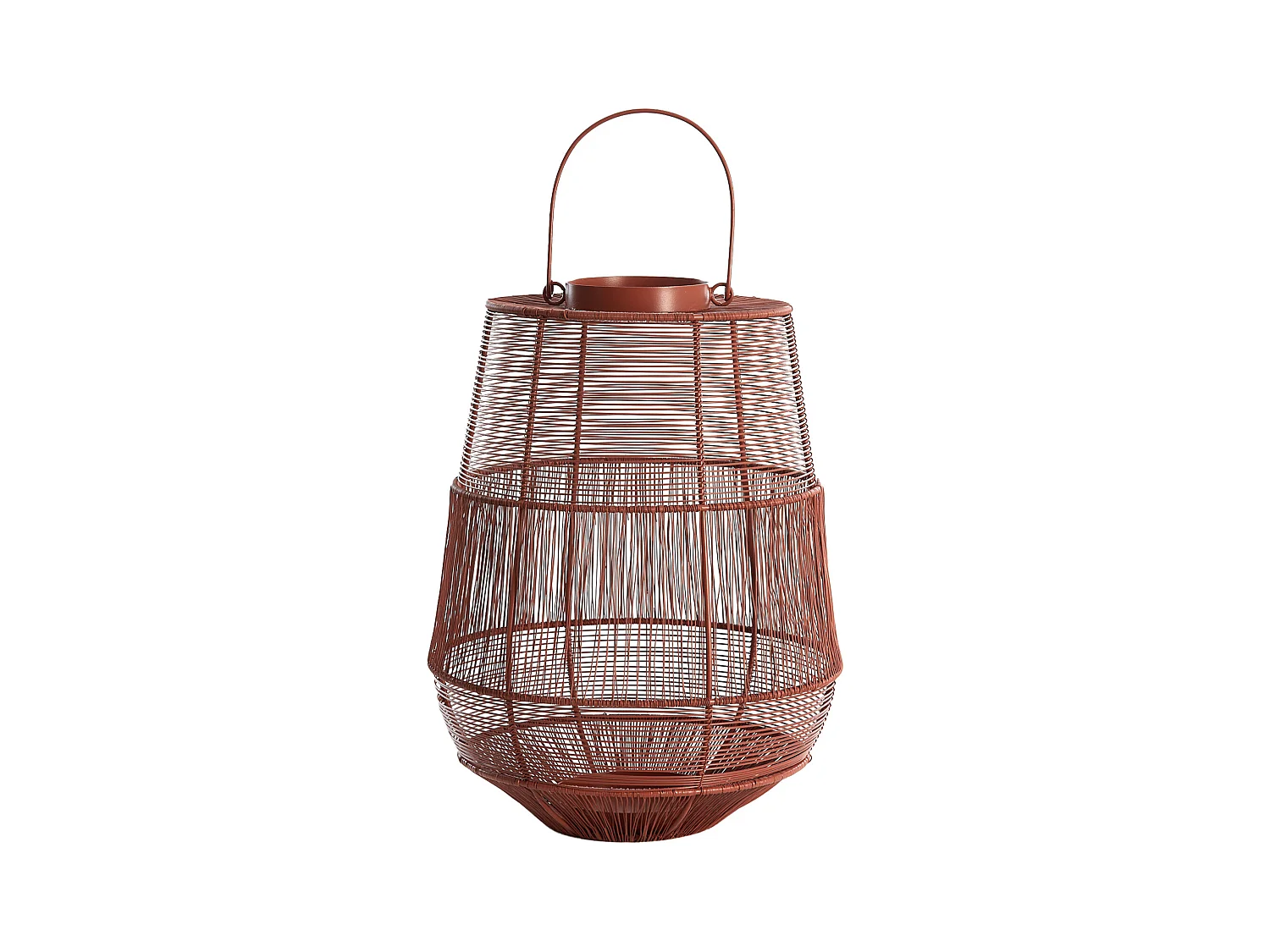 Lanterne SEZELA - Ø28x38cm - Rouge