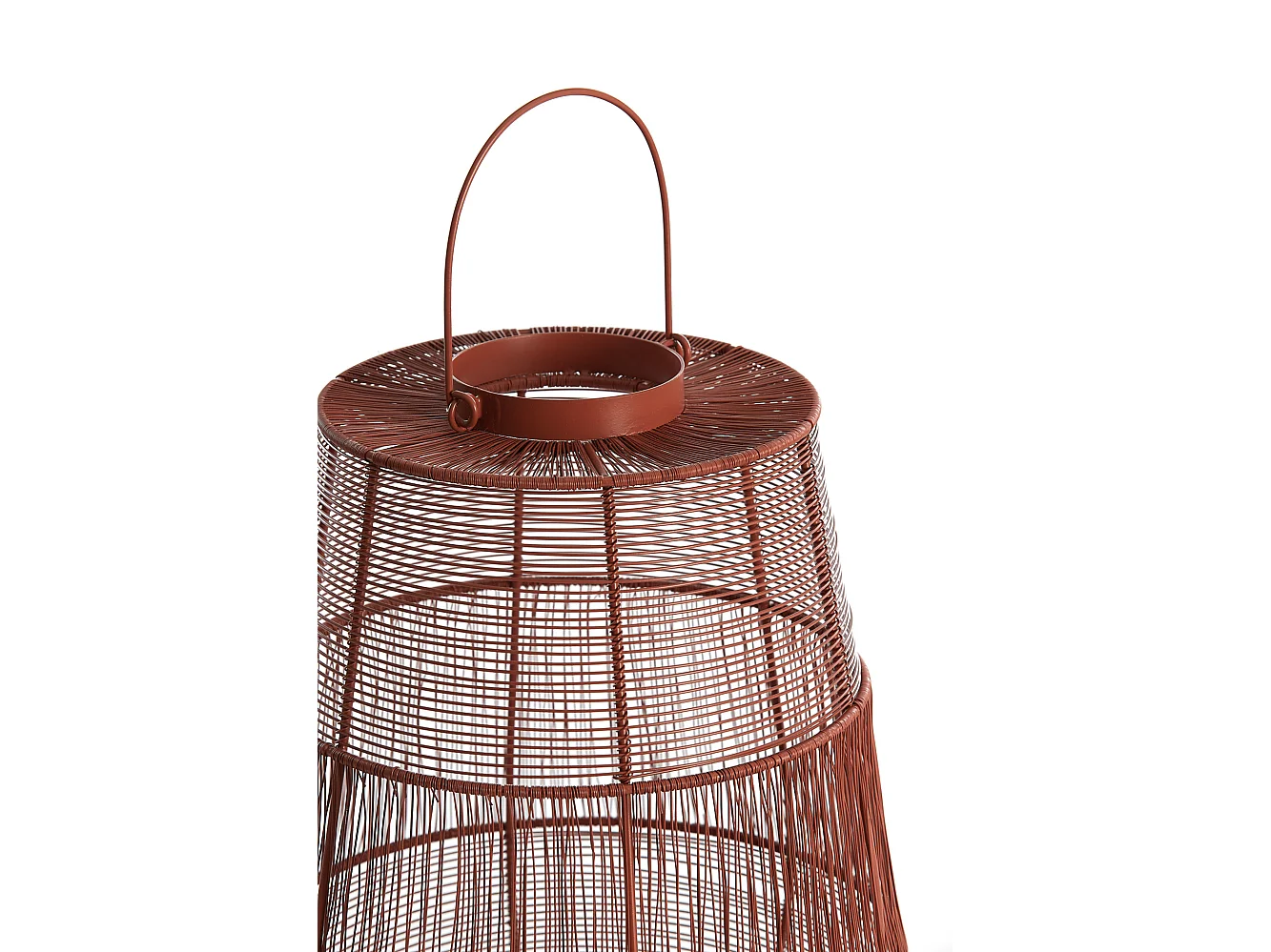 Lanterne SEZELA - Ø28x38cm - Rouge