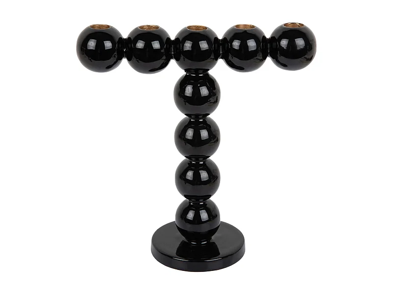 Chandelier Bulles Hautes - Noir