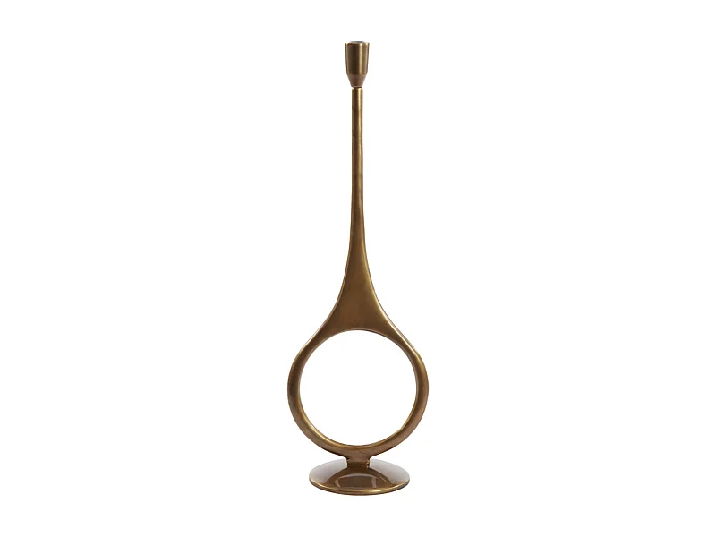 Bougeoir ANTIGA - Ø13x55cm - Bronze
