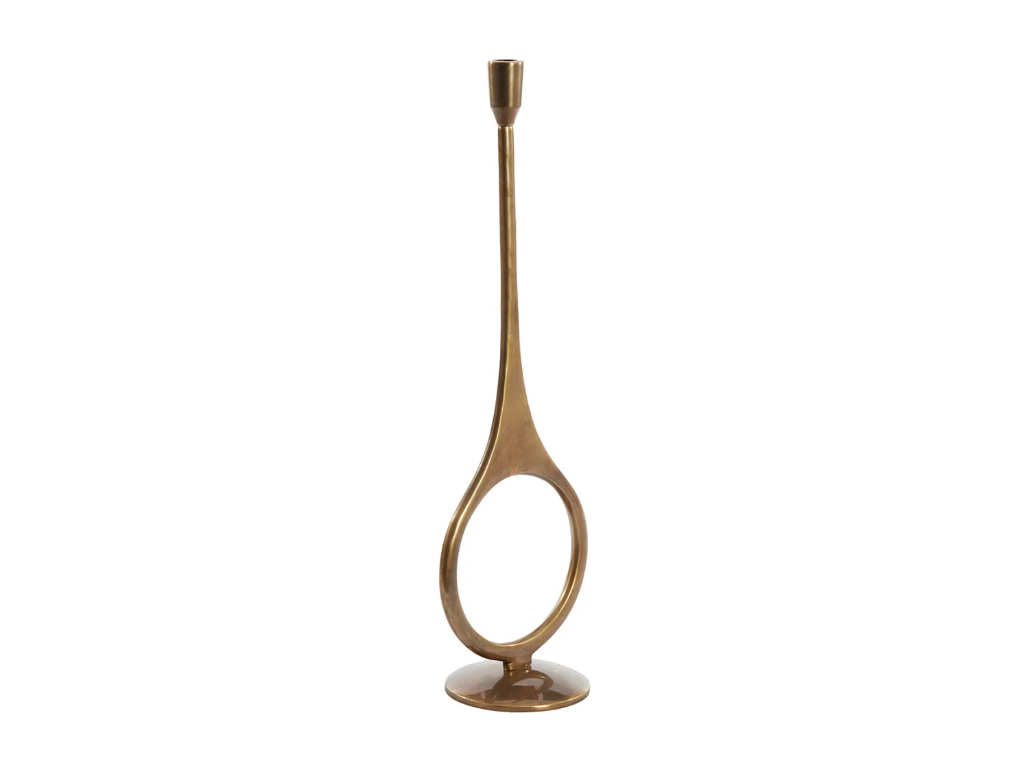 Bougeoir ANTIGA - Ø13x55cm - Bronze