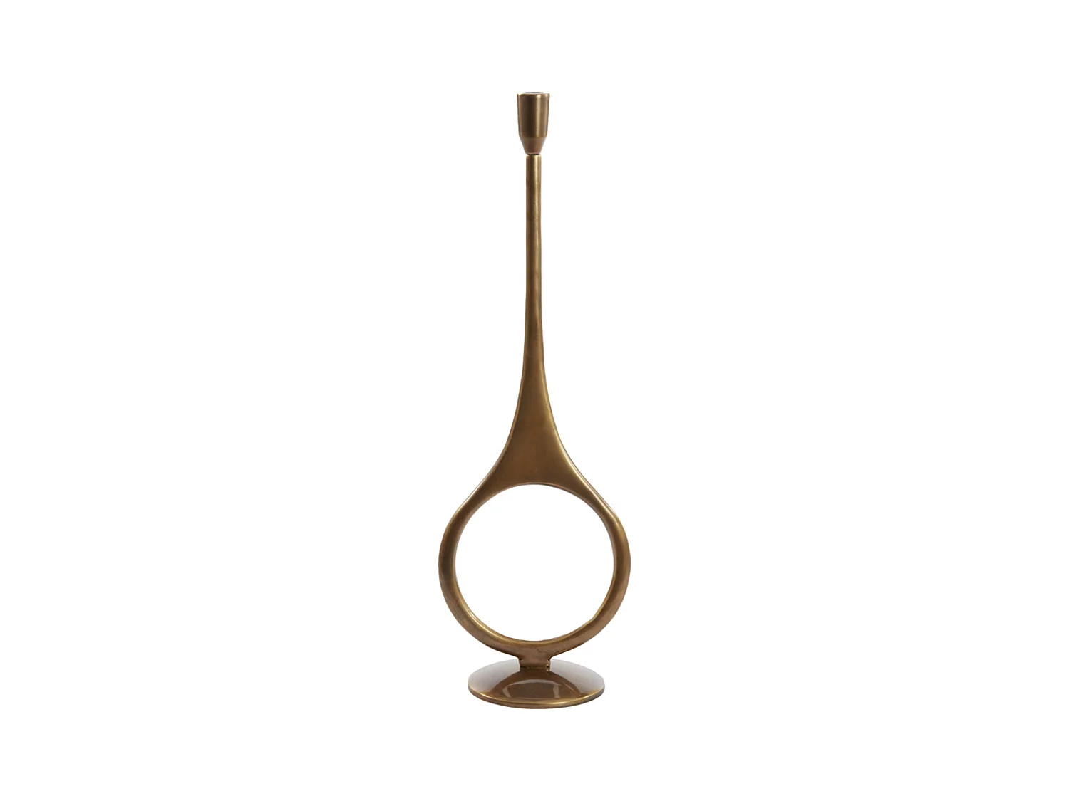 Bougeoir ANTIGA - Ø13x55cm - Bronze