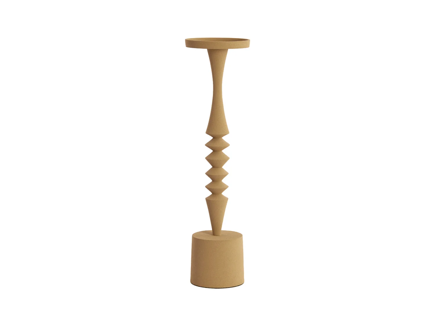 Bougeoir MISTRY - Ø11x40cm - Marron