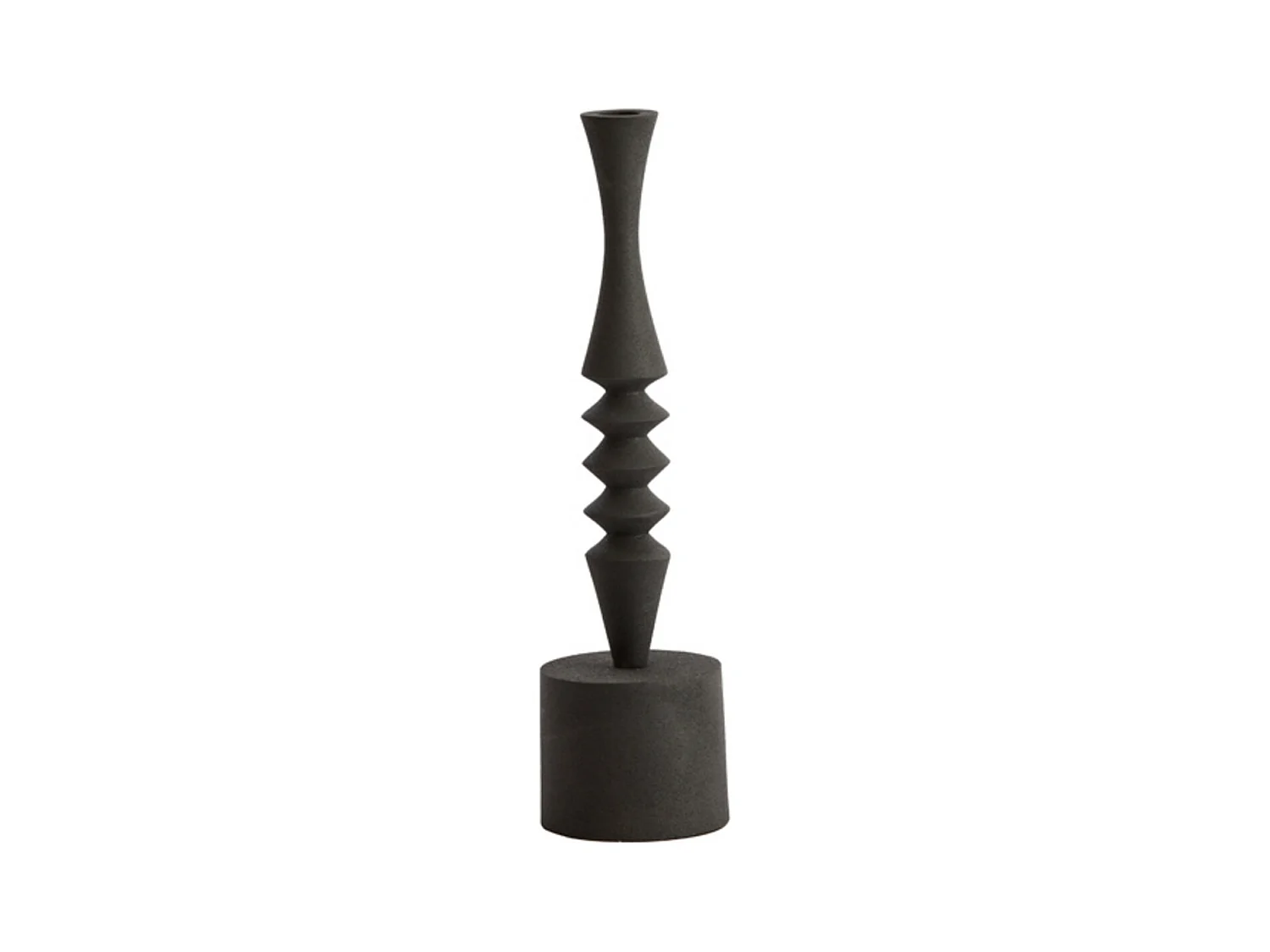 Bougeoir MISTRY - Ø10x35cm - Noir