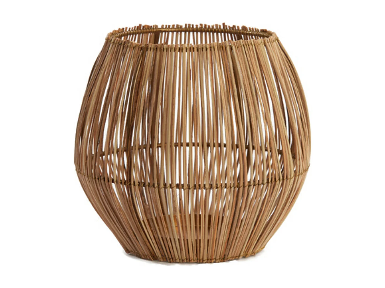 Theelicht EVISA - Ø20x22cm - Bruin