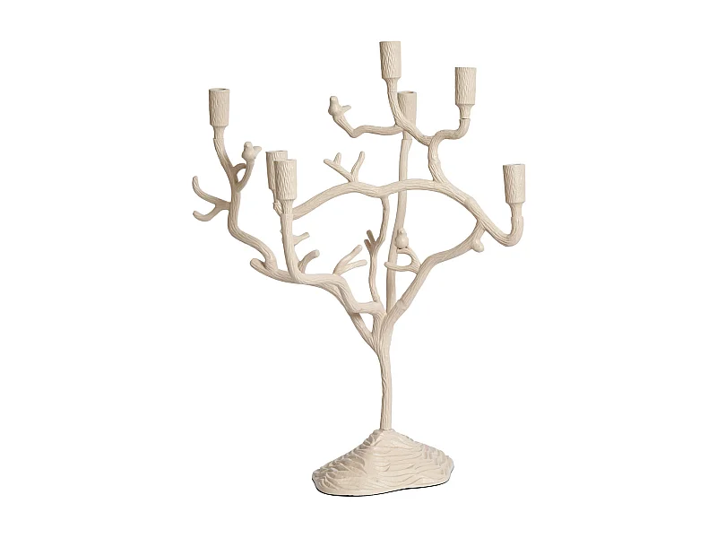 Kandelaar JARDIA - 60x35x70cm - Wit