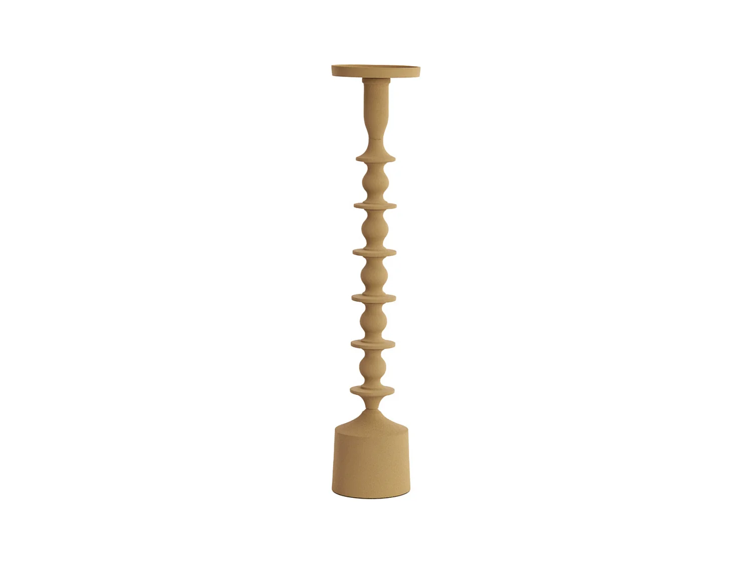 Bougeoir MERAKO - Ø11x54,5cm - Marron