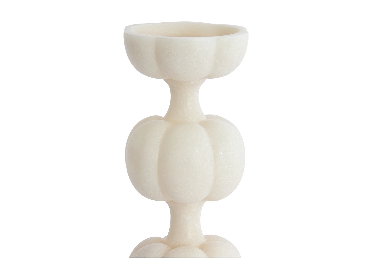 Bougeoir ASTORIA - Ø13x36,5cm - Blanc