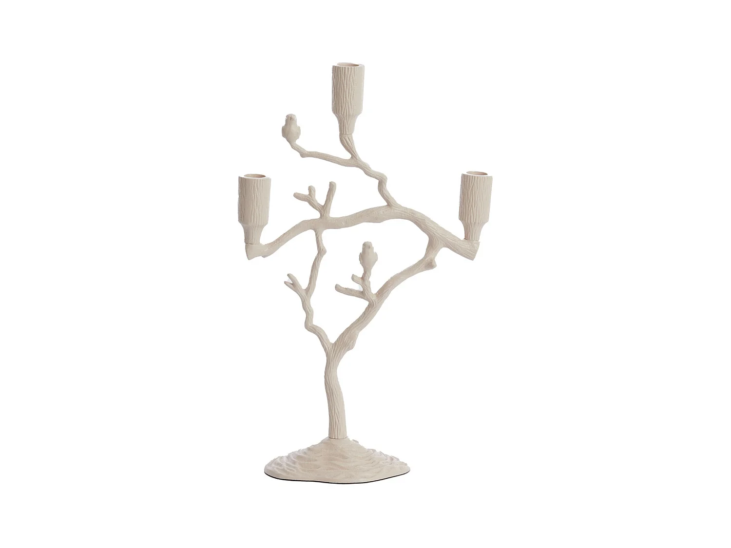 Bougeoir JARDIA - 26x11x42cm - Blanc