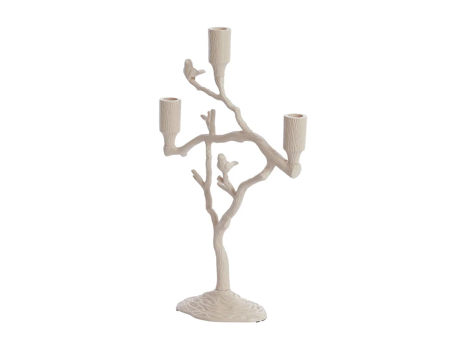 Bougeoir JARDIA - 26x11x42cm - Blanc