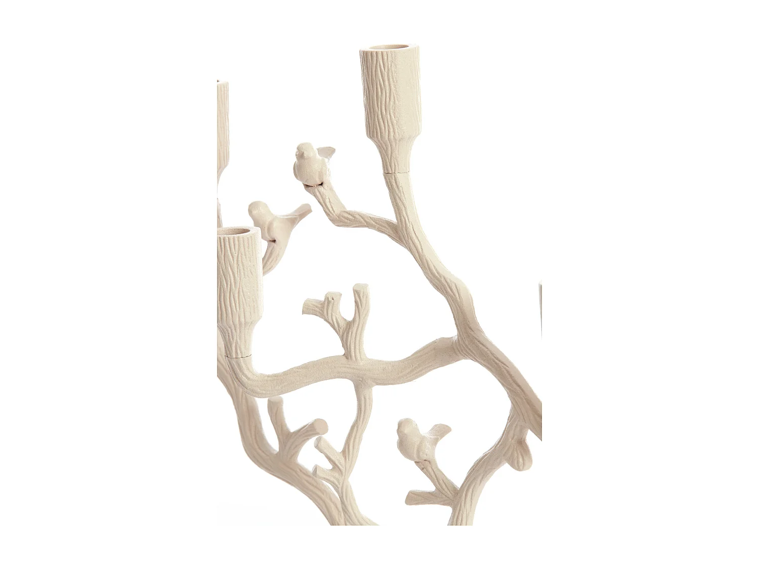 Bougeoir JARDIA - 26x11x42cm - Blanc