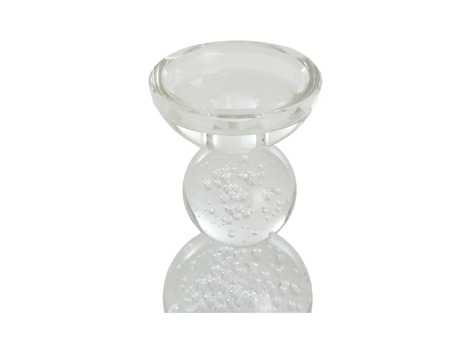 Bougeoir ITINGA - Ø10x26,5cm - Transparent