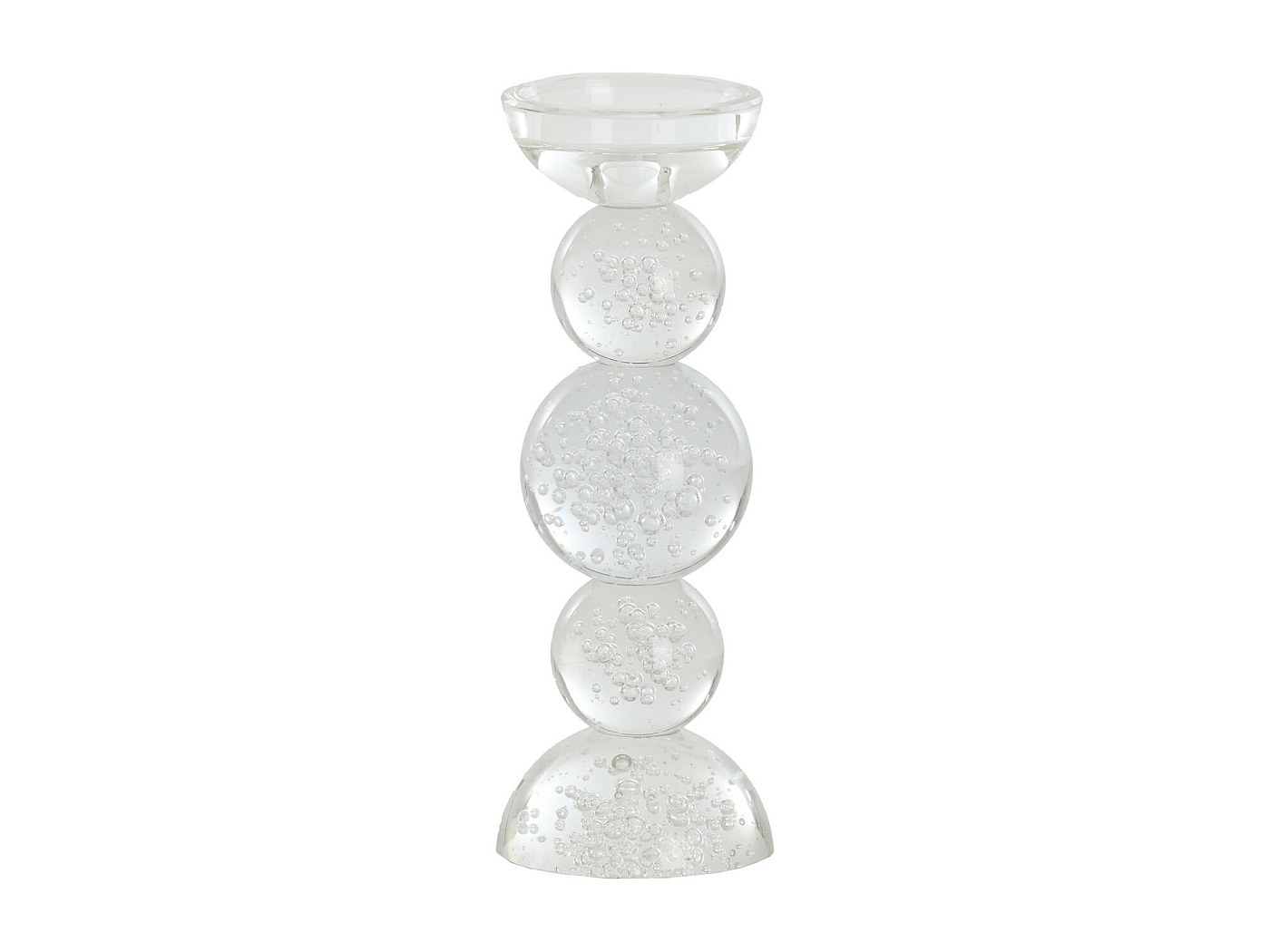 Bazardeluxe - Bougeoir lampe à huile Candle transparent - Moyen de