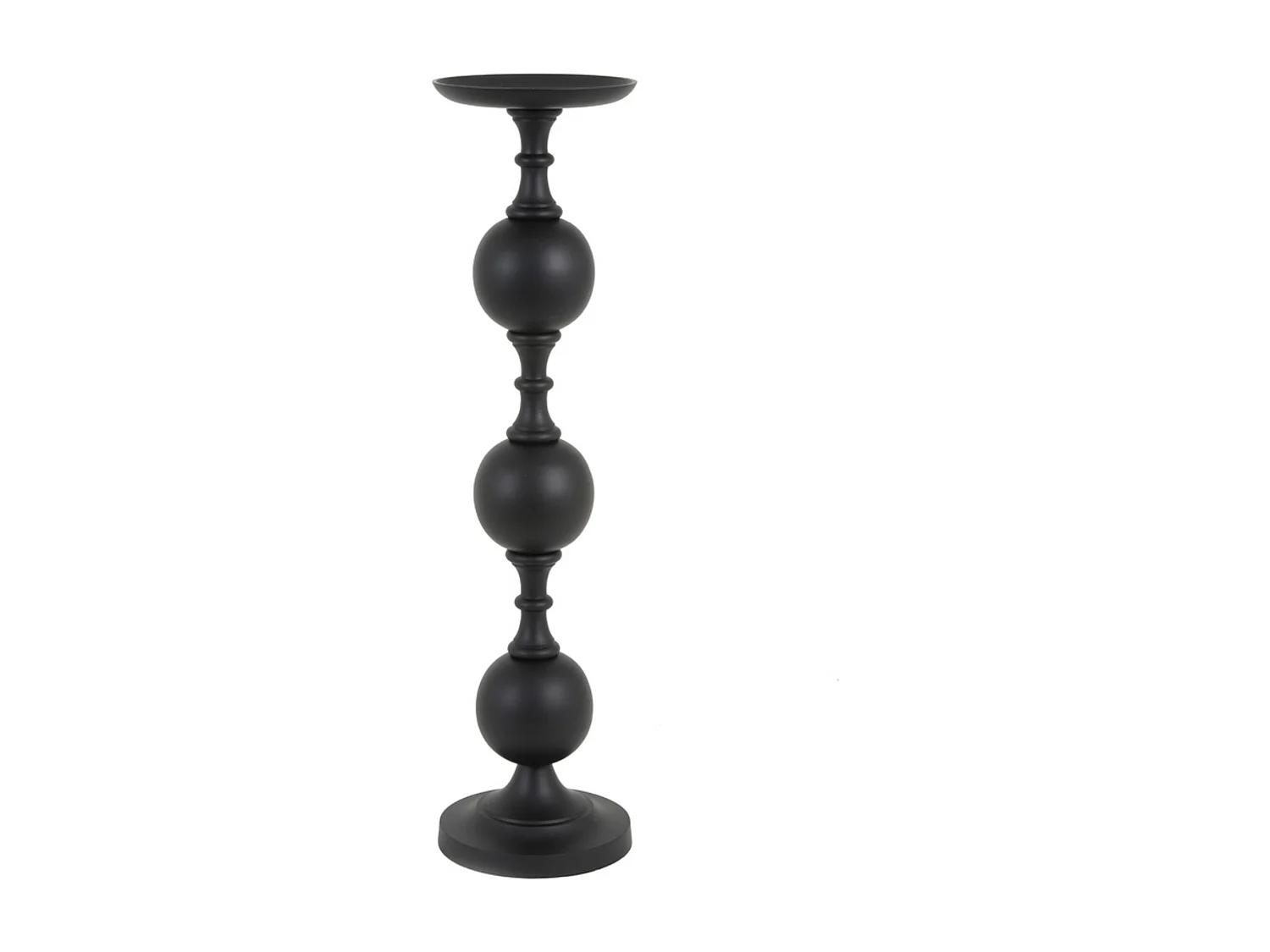 Candelabro LESANE - Ø17x67cm - Negro