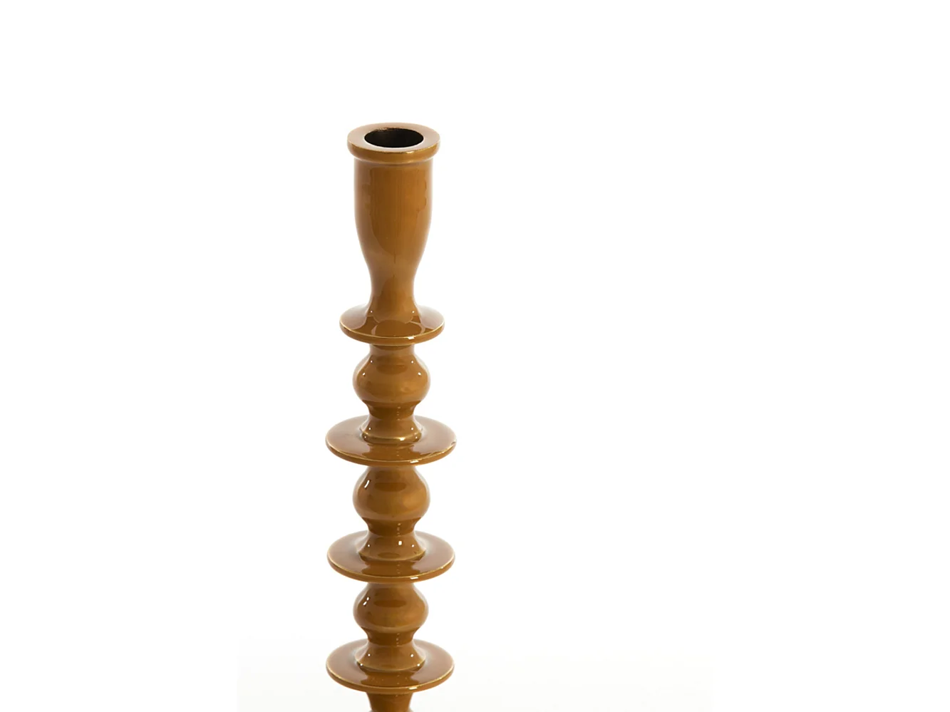 Bougeoir MERAKO - Ø10x34,5cm - Jaune