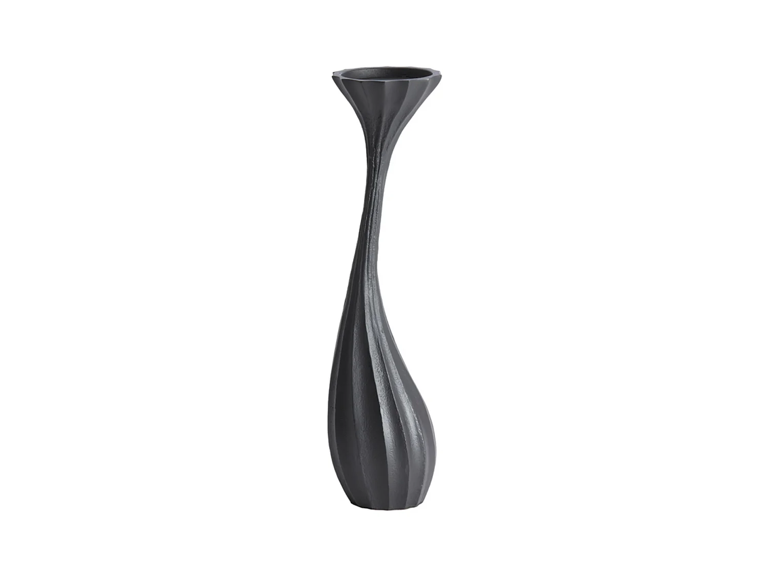 Bougeoir NYOKO - Ø11x44cm - Noir