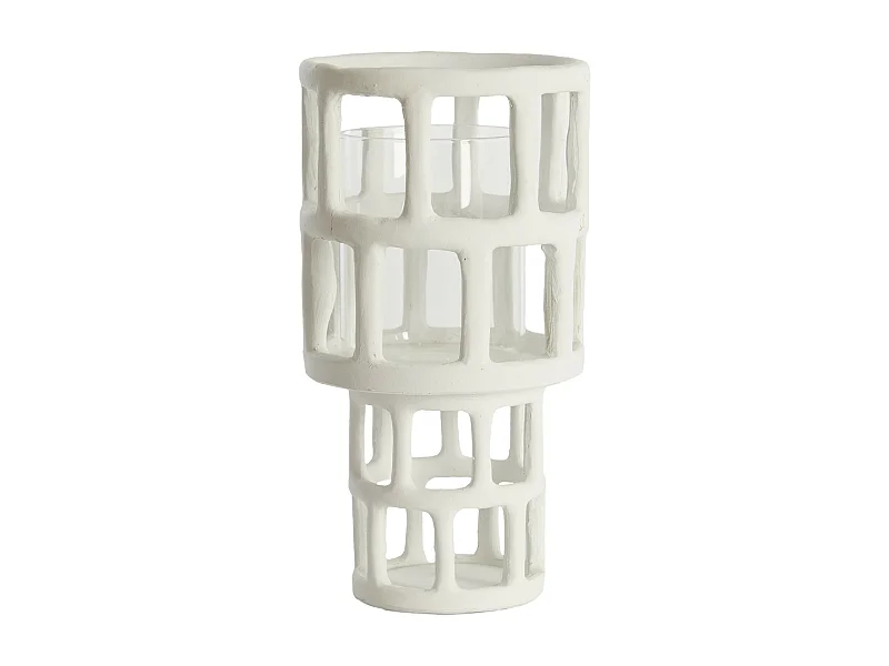 Lanterne ALIMOS - Ø18,5x34,5cm - Blanc