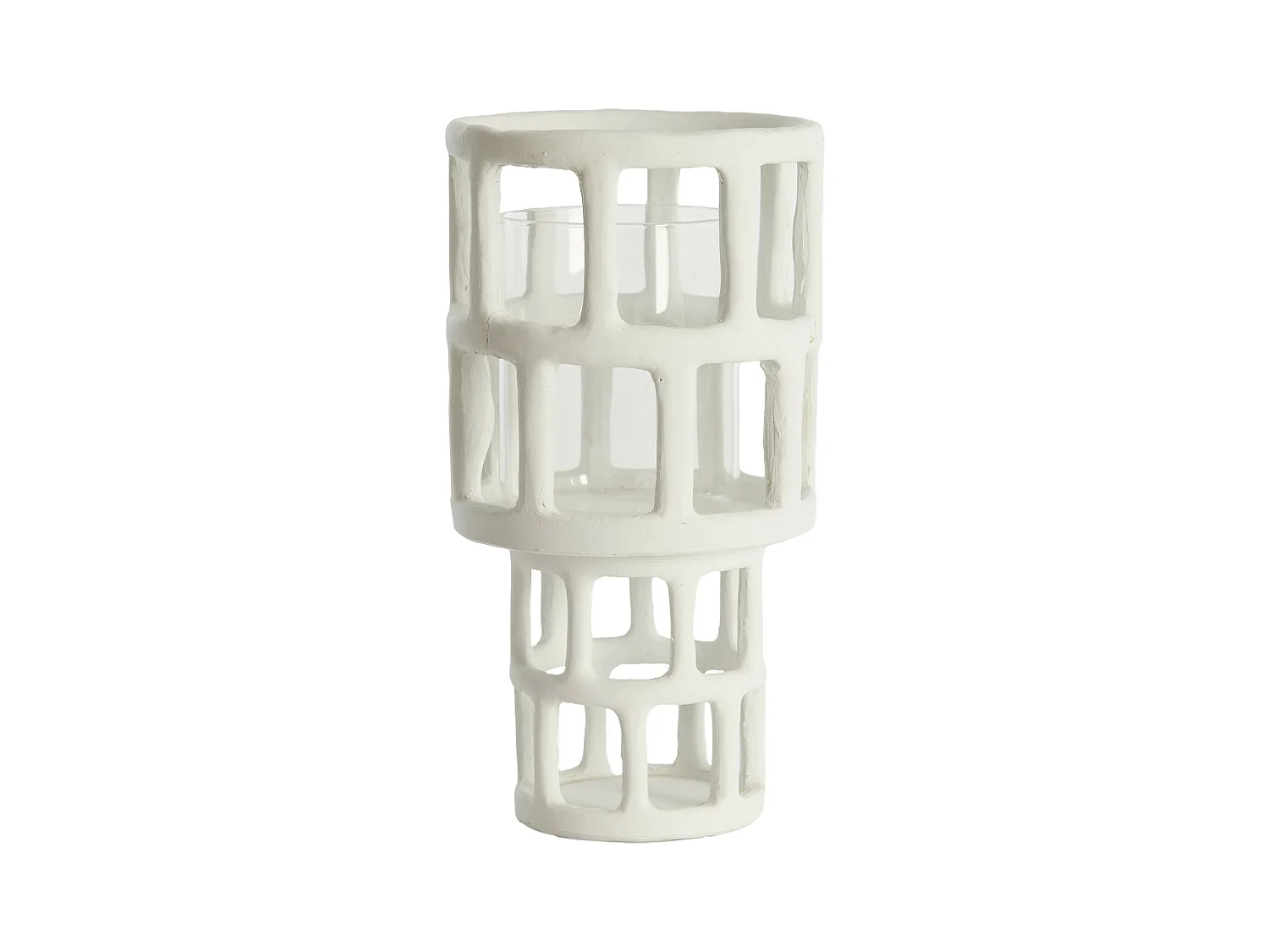 Lanterne ALIMOS - Ø18,5x34,5cm - Blanc