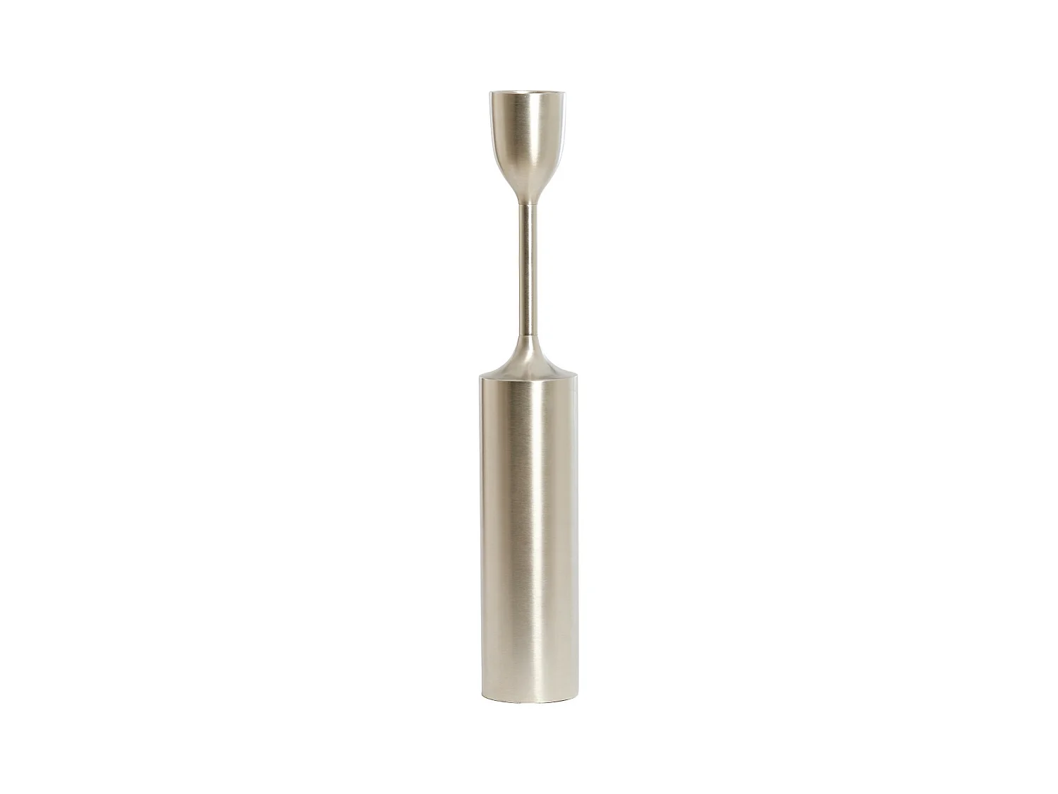 Bougeoir VELEZ - Ø13x77cm - Argent