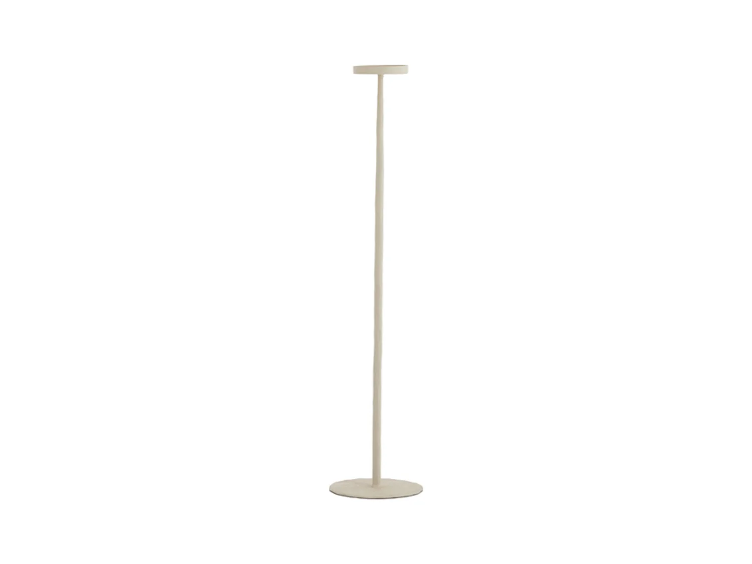 Bougeoir ESINE - Ø18x80cm - Blanc