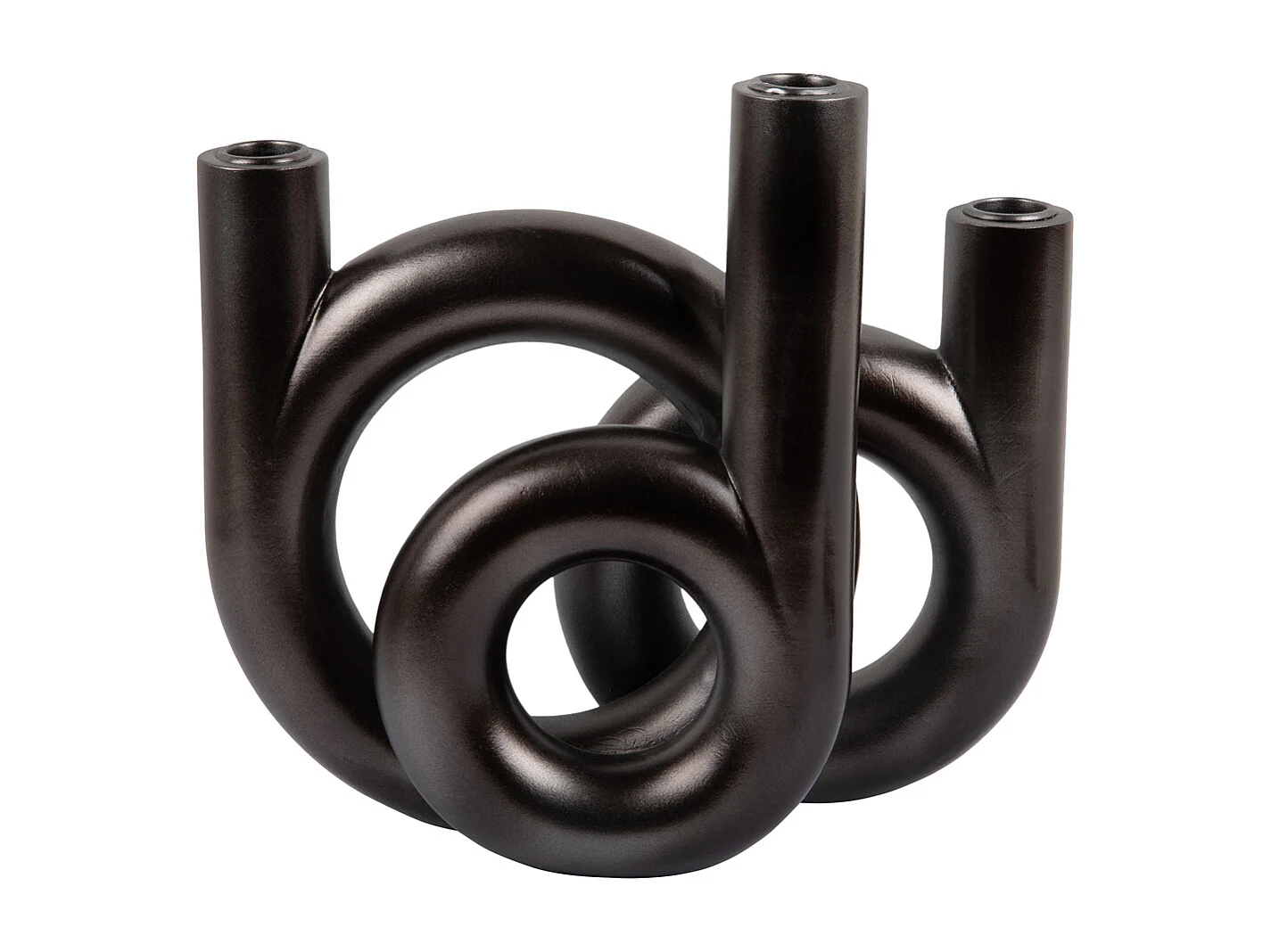 Anillos de candelabro medianos - Gris oscuro metalizado