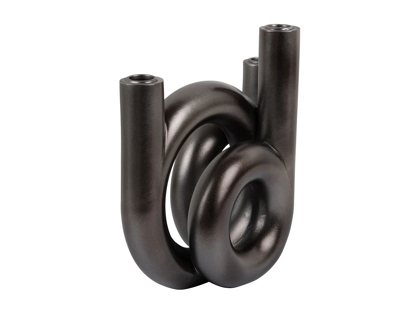 Anillos de candelabro medianos - Gris oscuro metalizado