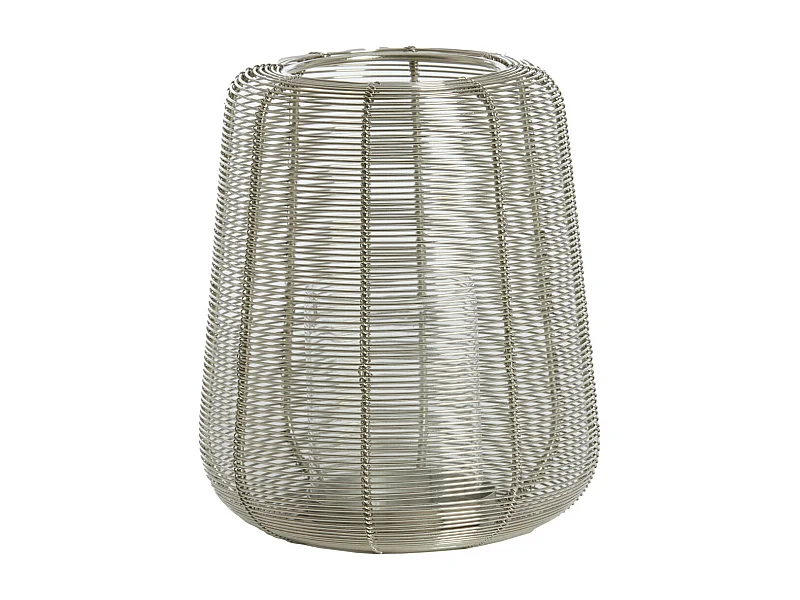 Windlicht ADETA - Ø18x21cm - Zilver