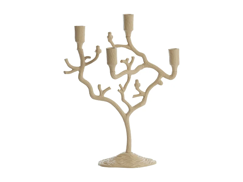 Bougeoir JARDIA - 35x14x47cm - Marron