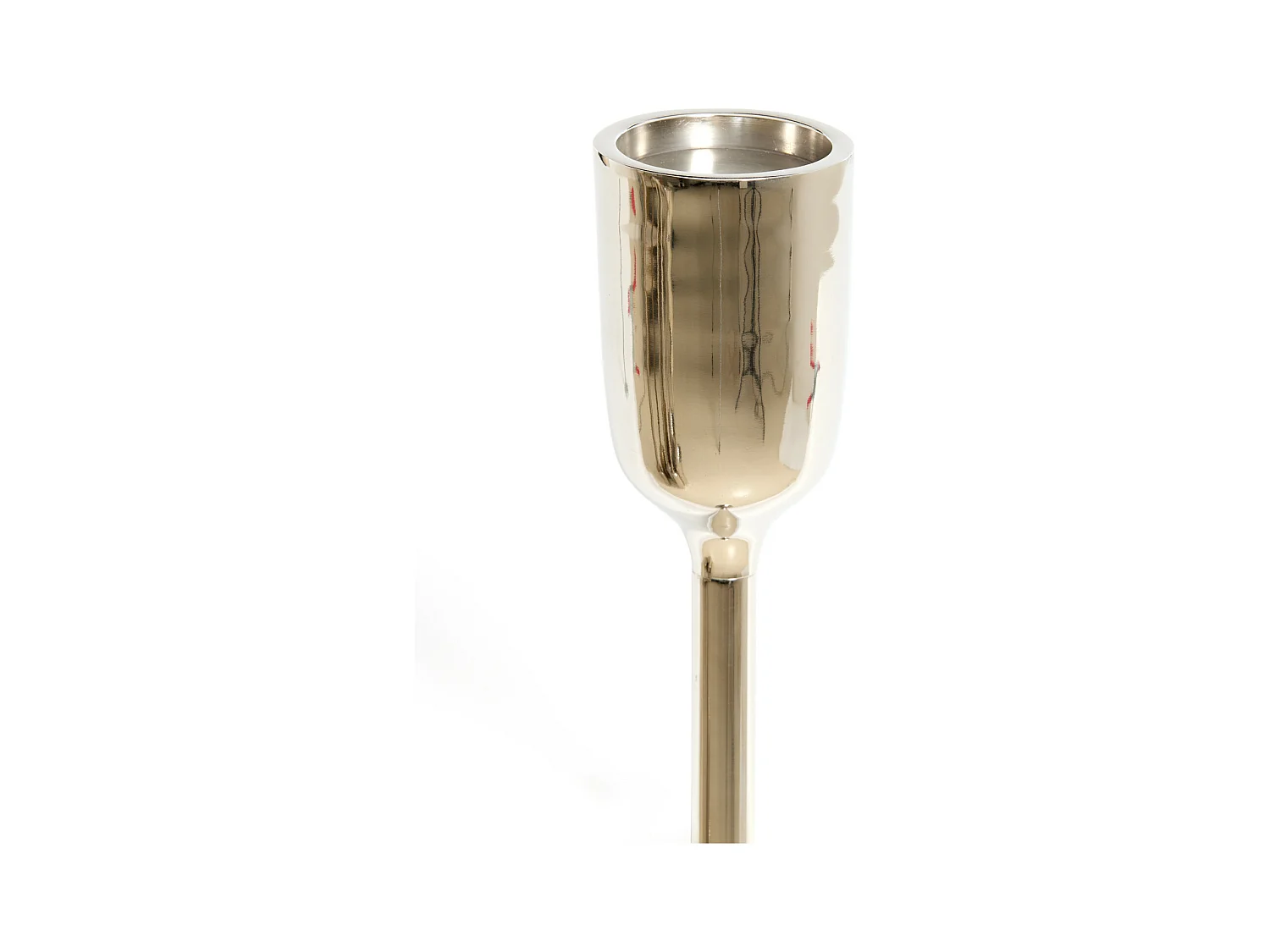 Bougeoir VELEZ - Ø13x104cm - Argent