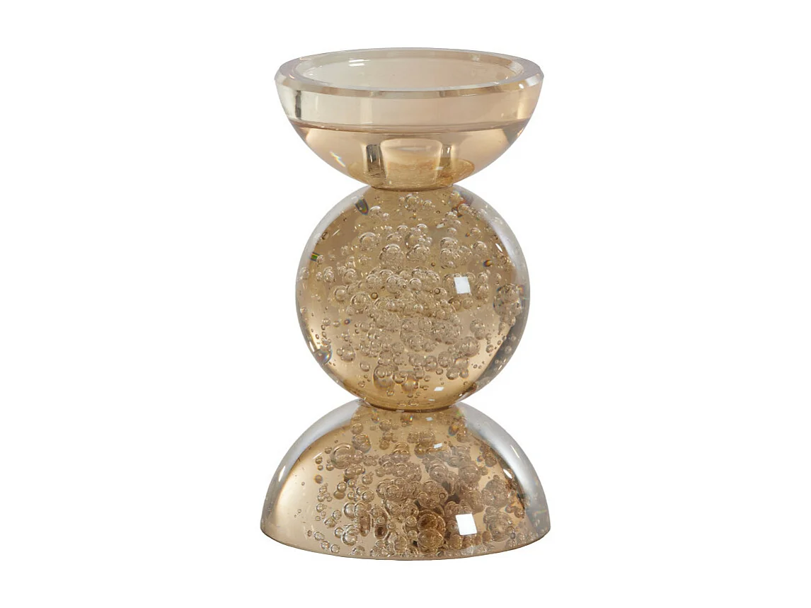 Bougeoir ITINGA - Ø9,5x15,5cm - Orange