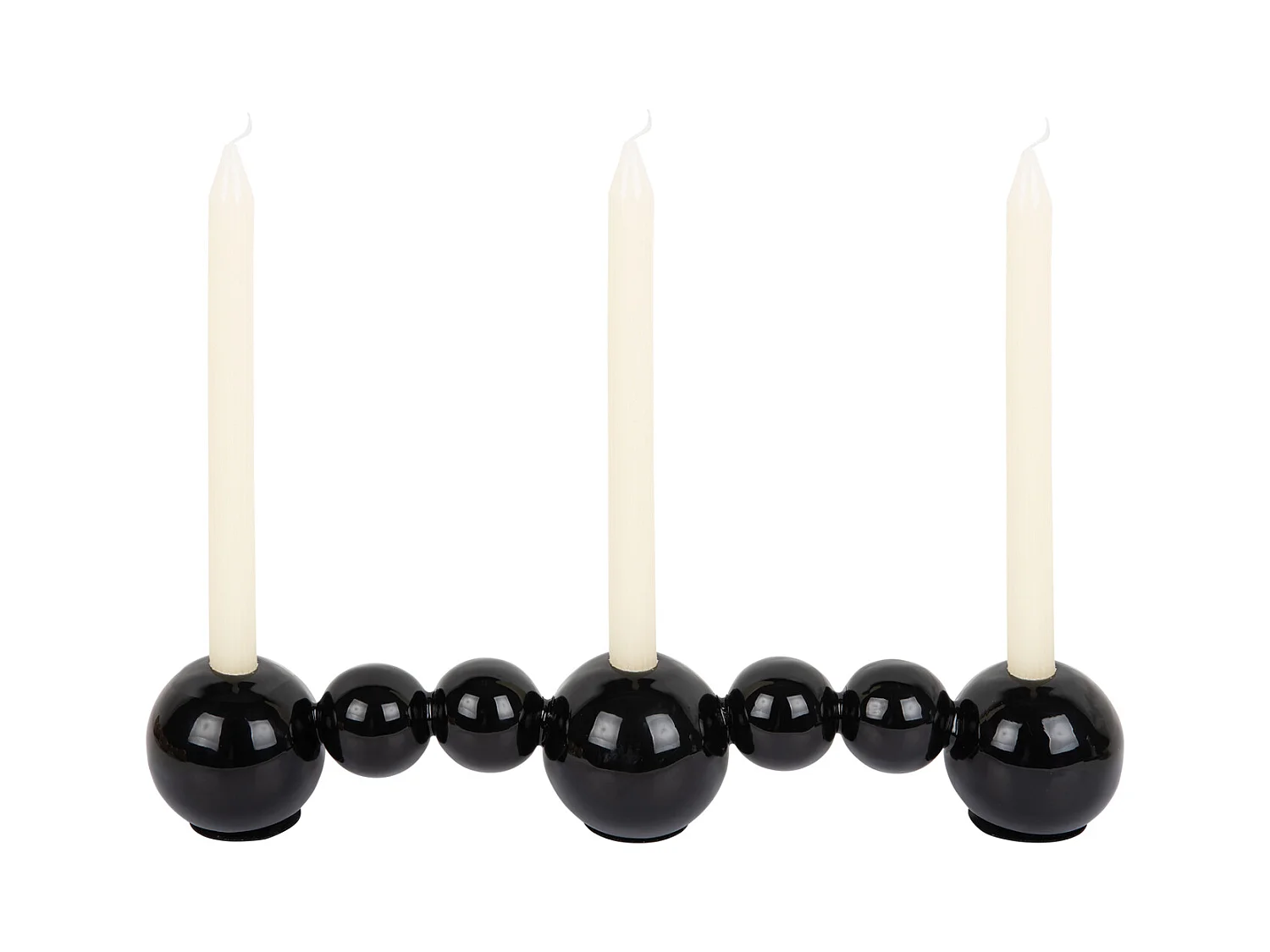 Chandelier Bulles Droit - Noir