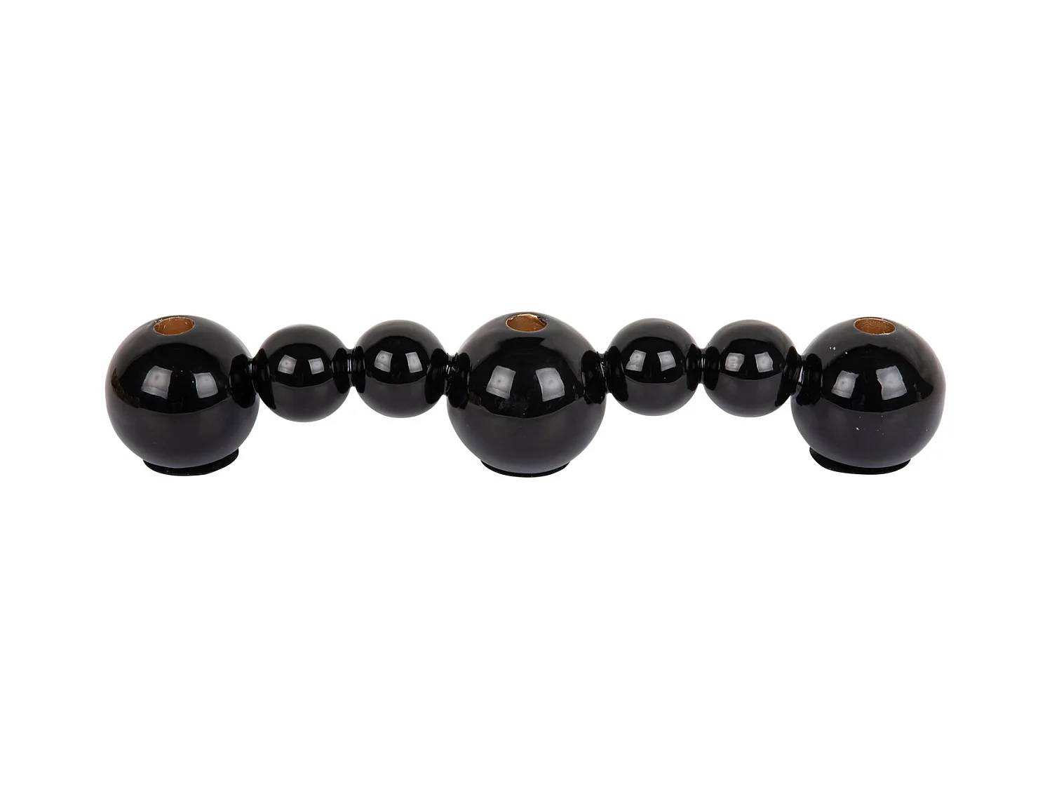 Chandelier Bulles Droit - Noir