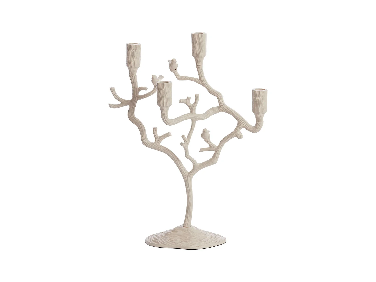 Bougeoir JARDIA - 35x14x47cm - Blanc